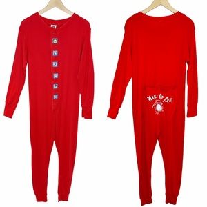 Vintage 90s Looney Tunes Pajama Onesie Size Medium